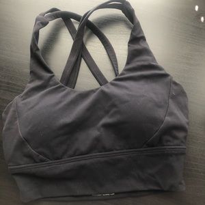 BuffBunny Black Rosa sports bra- XS